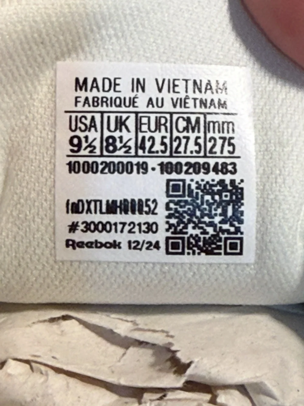Reebok Classic Leather Running Shoes Sneakers Chalk/Sand/White Unisex M9.5/W11